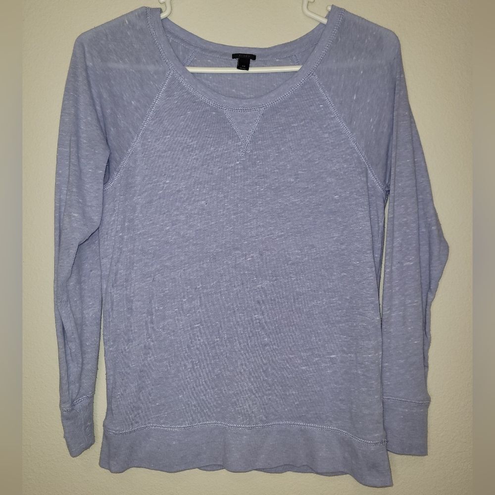 J. Crew Longsleeve TShirt Heathered Blue Size XS